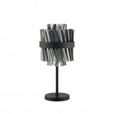 Lucia 6 Light Table Lamp Smoked