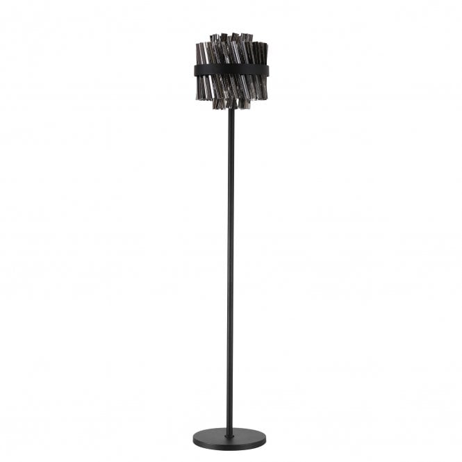 Lucia 8 Light Floor Lamp Smoked