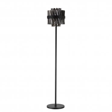 Lucia 8 Light Floor Lamp Smoked