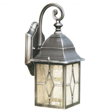 Lymm Outdoor Wall Light Black Silver