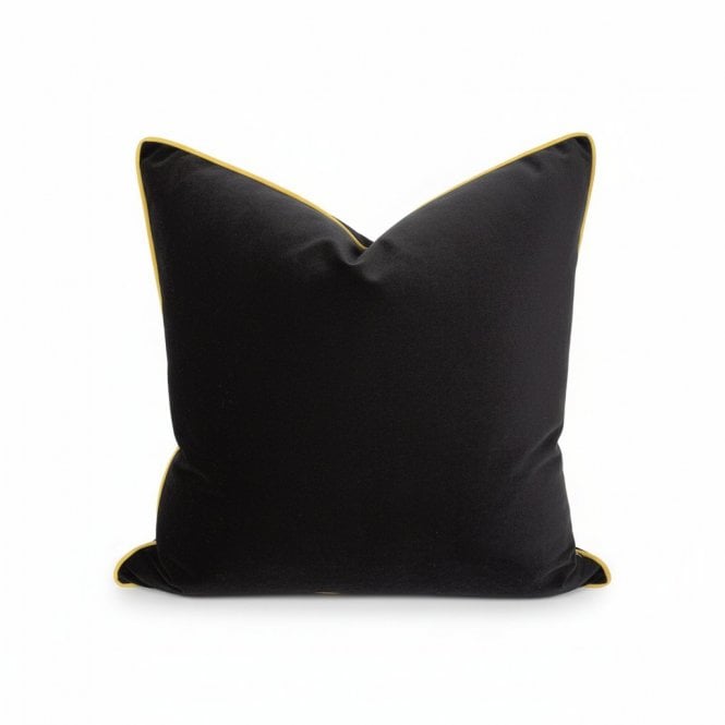 Madrid Black/Gold Cushion 55x55