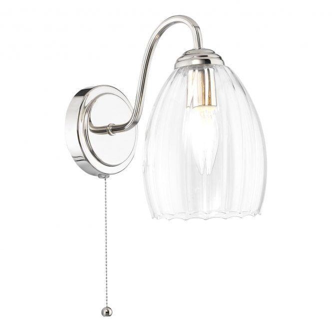 Maia Ribbed Glass Wall Light