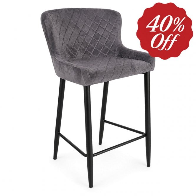 Maine Grey Barstool (Display Only)