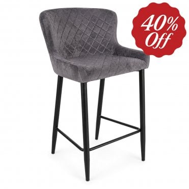 Maine Grey Barstool (Display Only)