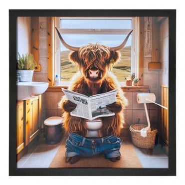 Male cow - Black Frame - Plain