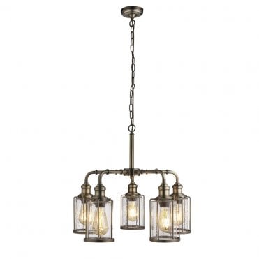 Mardale 5Lt Pendant Antique Brass