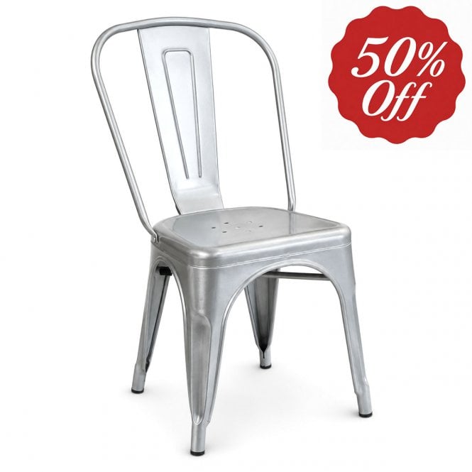 Metal Grey Chair (Display Only)