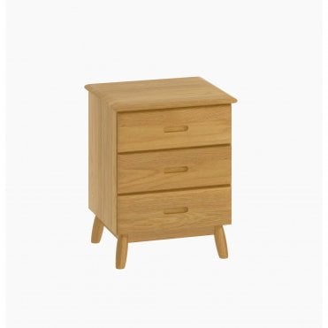 Milan 3 Drawer Bedside
