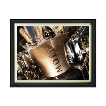 Moet - Two tone gold/black frame - Plain
