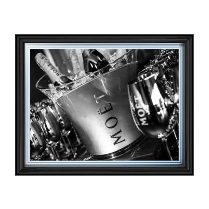 Moet - Two tone silver frame