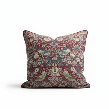 Morris & Co Berry Strawberry Theif Cushion