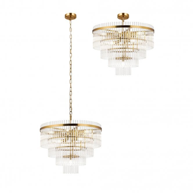 Mya 10 Light Pendant Clear
