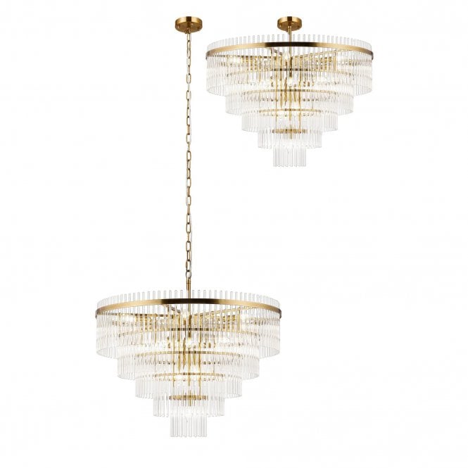 Mya 15 Light Pendant Clear