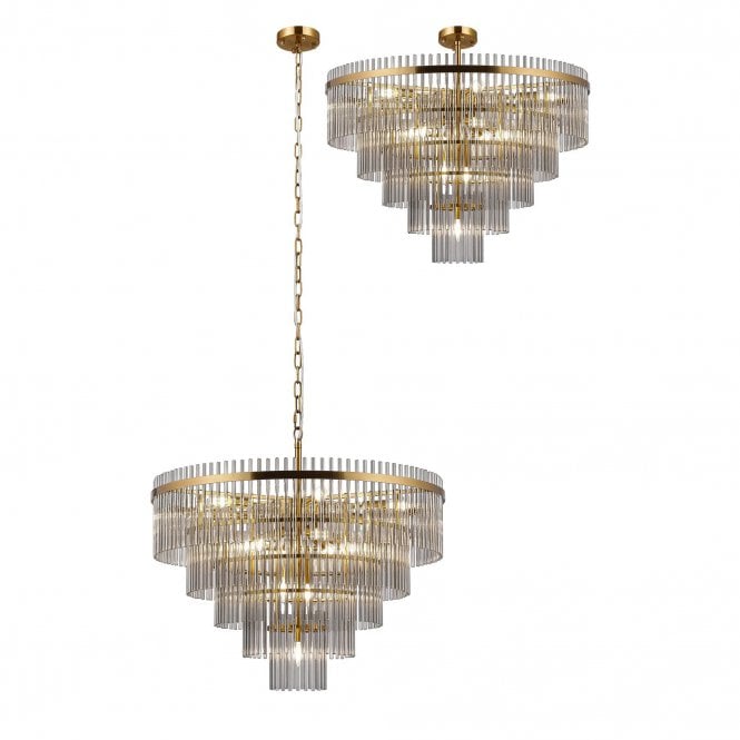 Mya 15 Light Pendant Smoked