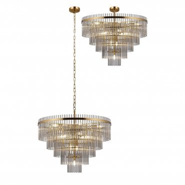 Mya 15 Light Pendant Smoked