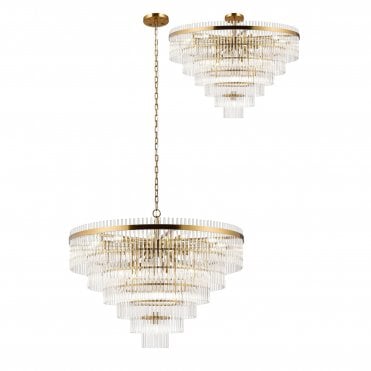 Mya 22 Light Pendant Clear