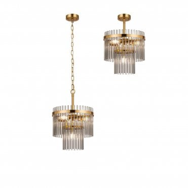 Mya 4 Light  Pendant Smoked