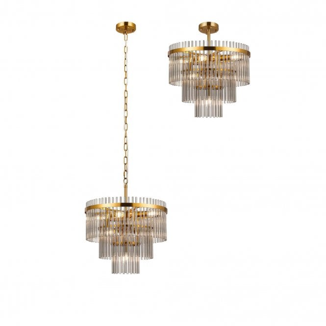 Mya 7 Light Pendant Smoked