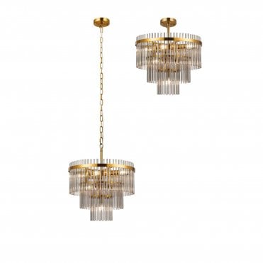 Mya 7 Light Pendant Smoked