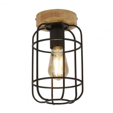 Nateby Flush Matt Black