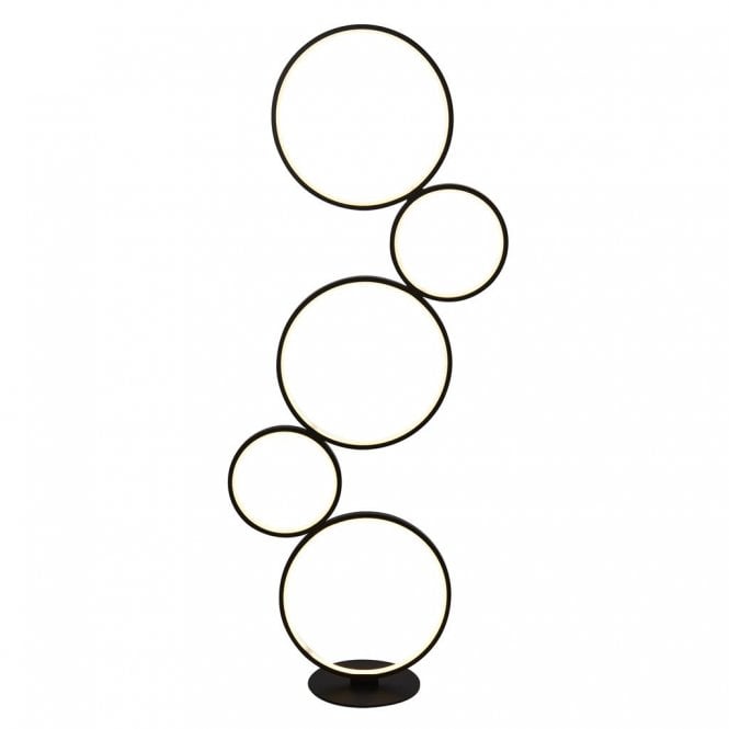 Ockley 5Lt Ring Floor Lamp Black