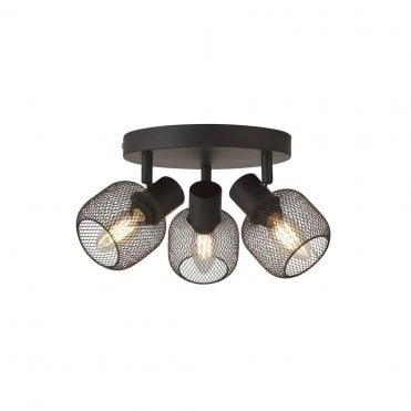 Patterdale 3Lt Round Spotlight Black