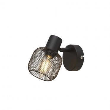 Patterdale Spotlight Wall Light Black