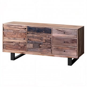 Railway Sleeper Black Sideboard