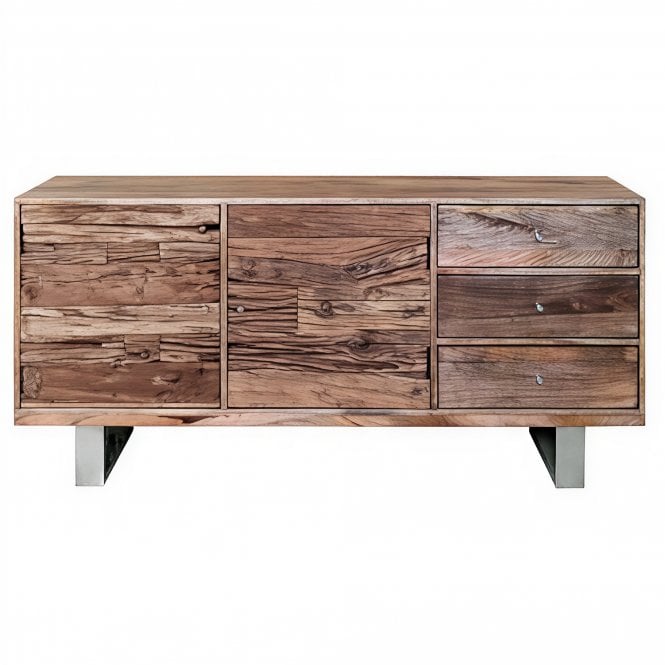 Railway Sleeper Chrome Sideboard