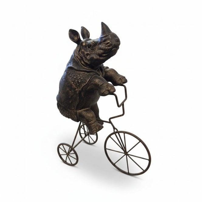 Rhino On A Bike