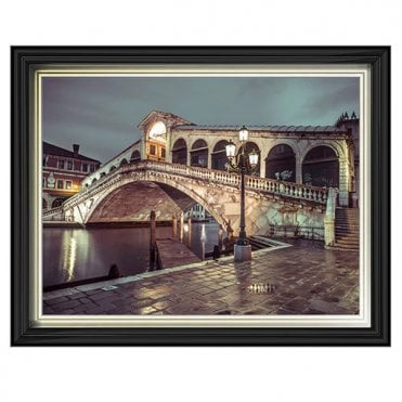 Rialto bridge - Two tone gold/black frame - Plain