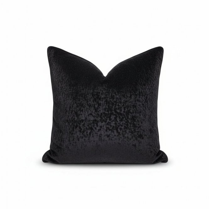 Ripley Black Velvet Cushion