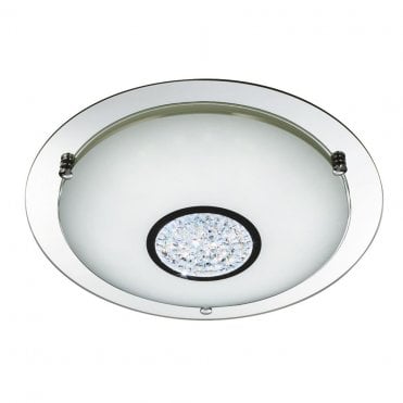 Rusland Led Bathroom Flush Chrome Ip44