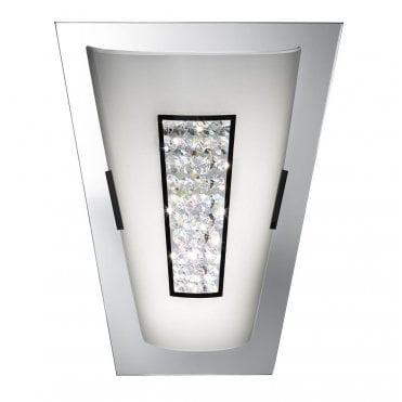 Rusland Led Bathroom Wall Light Chrome Ip44