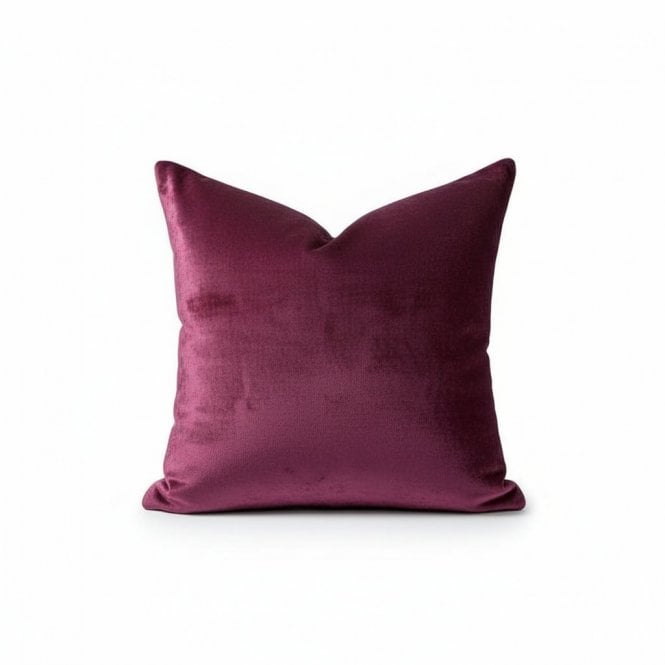Russo Cranberry Velvet Cushion