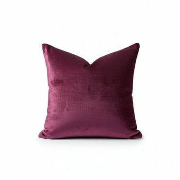 Russo Cranberry Velvet Cushion
