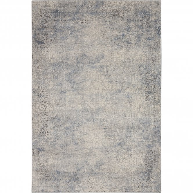Rustic Textures Ivory/Light Blue