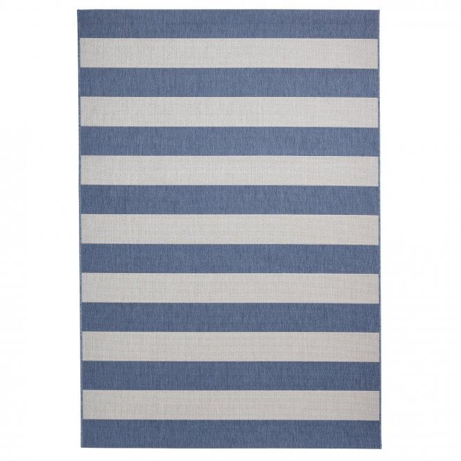 Santa Monica 48644 Blue Light Beige Outdoor Rug