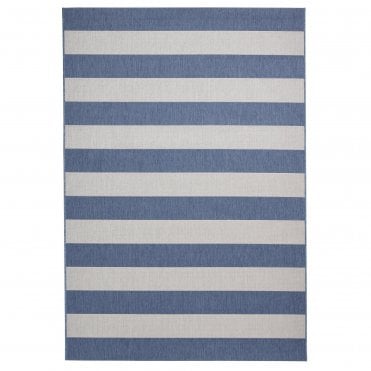 Santa Monica 48644 Blue Light Beige Outdoor Rug