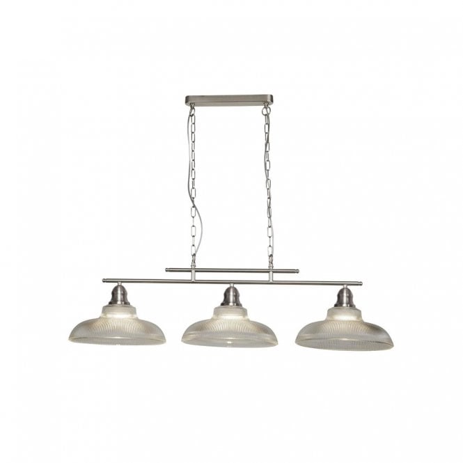 Scafell 3Lt Bar Pendant Satin Silver