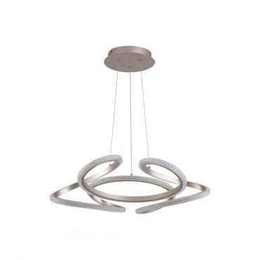 Scribble Pendant Champagne LED