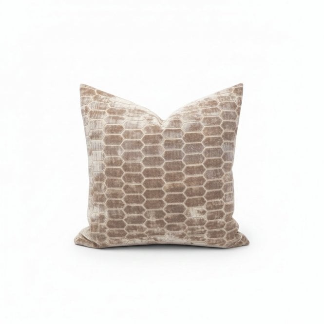 SML Albie Taupe Feather Fill Cushion