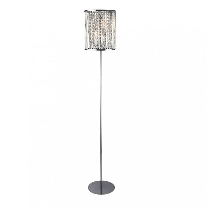 Snowdon 2Lt Floor Lamp Chrome