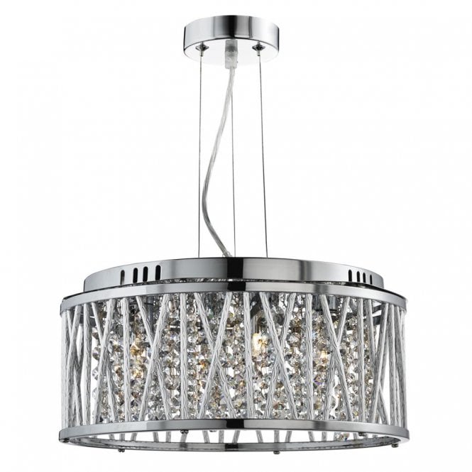 Snowdon 4Lt Pendant To Semi Flush Chrome