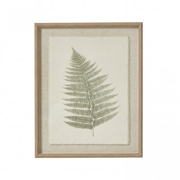 Soft Fern with Beaded Frame