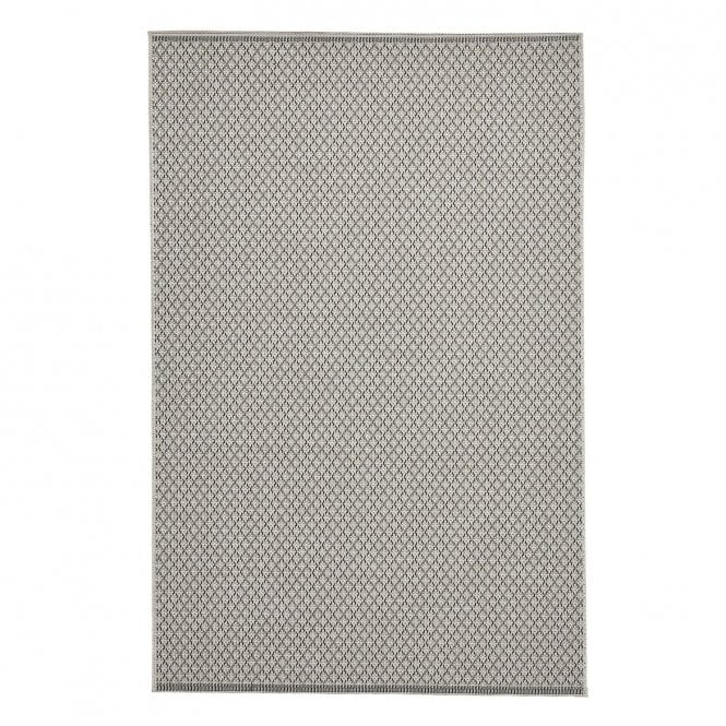 Stitch 9682 Beige Black Outdoor Rug