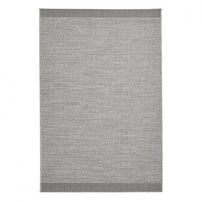 Stitch 9682 Grey Black Outdoor Rug