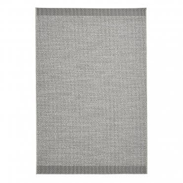 Stitch 9682 Grey Black Outdoor Rug