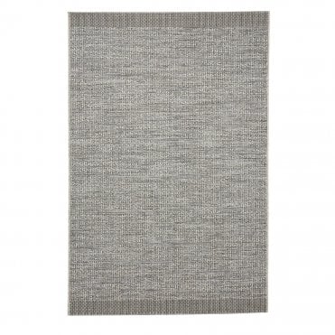 Stitch 9682 Silver Black Outdoor Rug