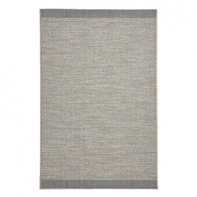 Stitch 9683 Beige Black Outdoor Rug